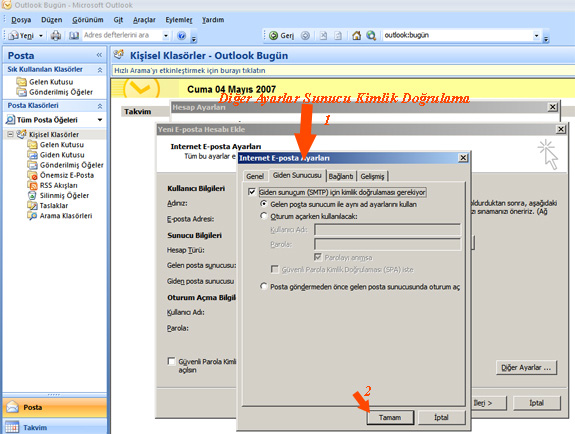 Outlook 2007 E-Posta Kurlumu